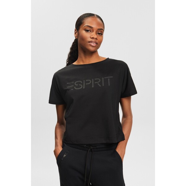 Esprit Logowany T-shirt z dżerseju 024EI1K304_001
