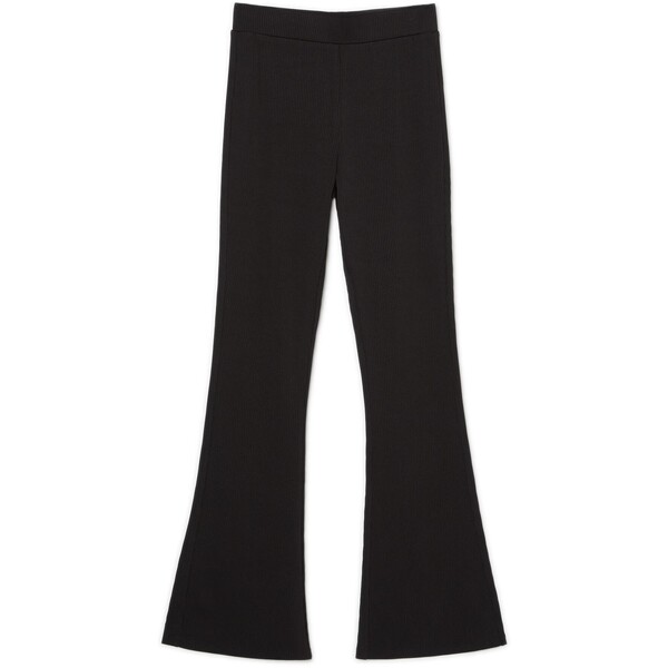 Cropp Czarne spodnie flare 0086Z-99X