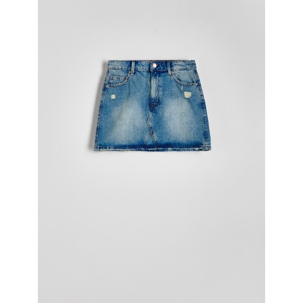 Reserved Spódnica jeansowa mini 966AA-55J