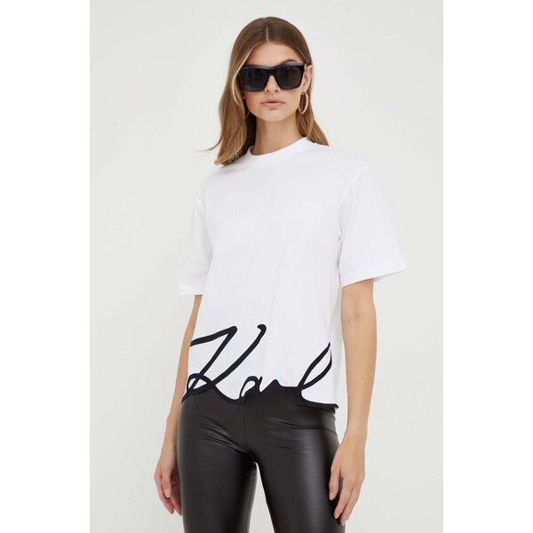 Karl Lagerfeld t-shirt bawełniany 226W1703