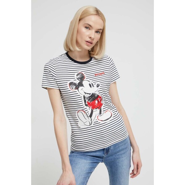 Desigual t-shirt x Disney MICKEY PATCH 24SWTK77