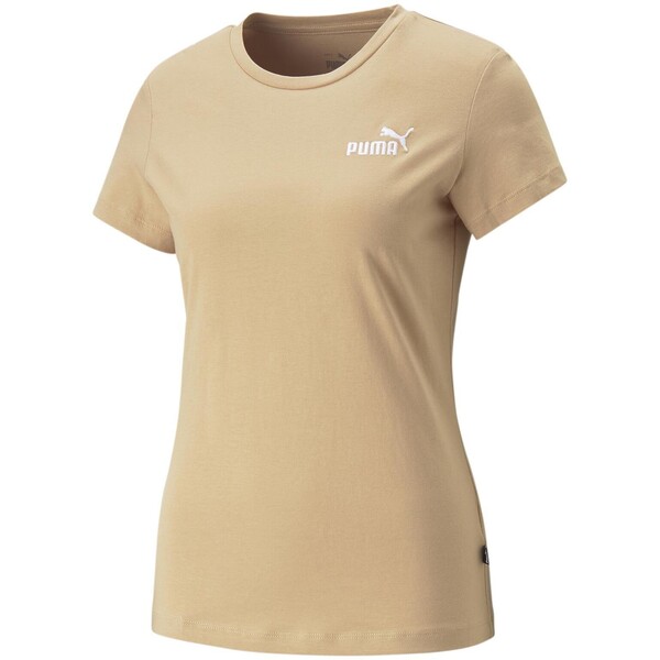Koszulka damska Puma ESS+ Embroidery beżowa 84833189