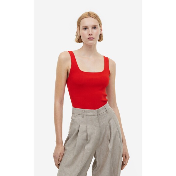 H&M Koszulka w prążki - 1149299005 Czerwony