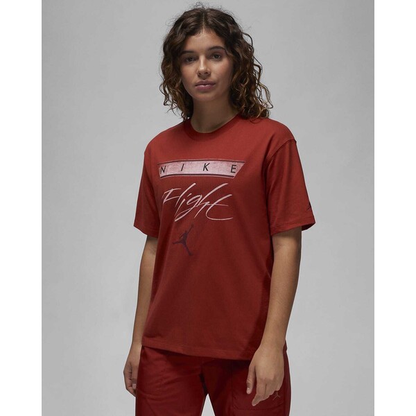 Nike Damski T-shirt z nadrukiem Jordan Flight Heritage FQ3240-615