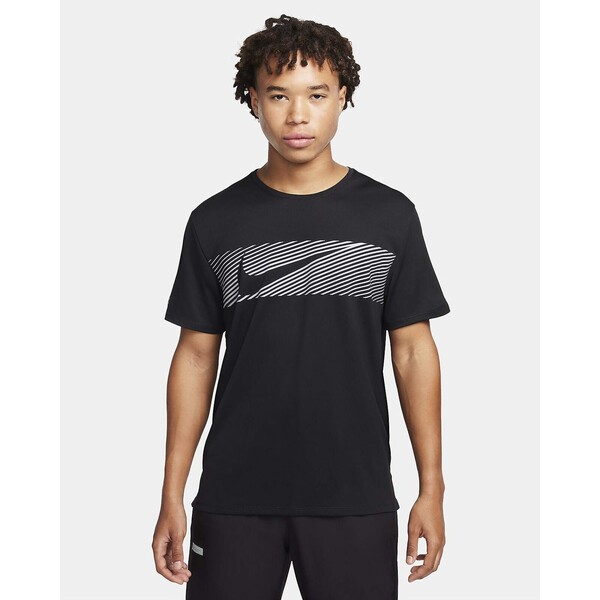 Męska koszulka z krótkim rękawem do biegania Dri-FIT UV Nike Miler Flash FN3051-010