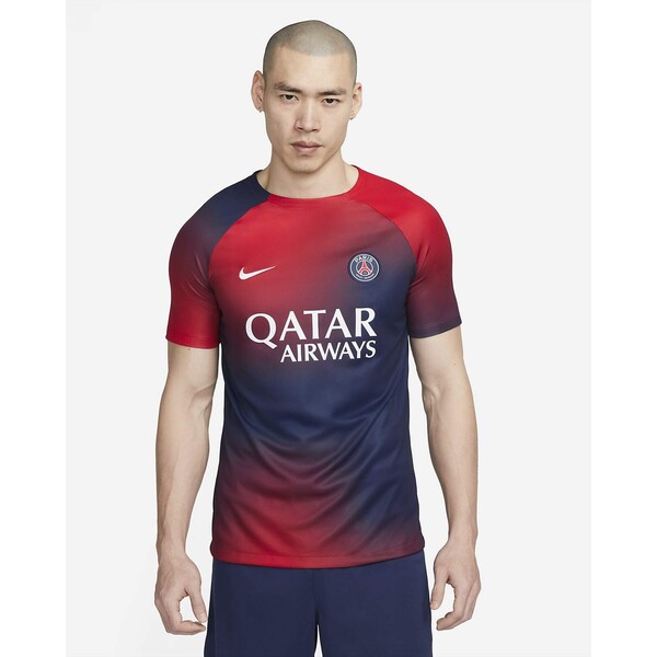 Męska przedmeczowa koszulka piłkarska Nike Dri-FIT Paris Saint-Germain Academy Pro DX3616-411