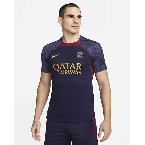 Męska dzianinowa koszulka piłkarska Nike Dri-FIT Paris Saint-Germain Strike DX3022-499