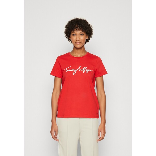 Tommy Hilfiger T-shirt z nadrukiem TO121D16W-G11