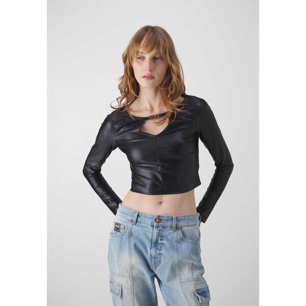 Versace Jeans Couture PLAQUE Bluzka z długim rękawem VEI21D0DT-Q11