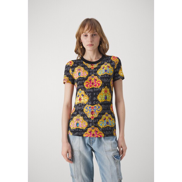 Versace Jeans Couture T-shirt z nadrukiem VEI21D0DV-Q11