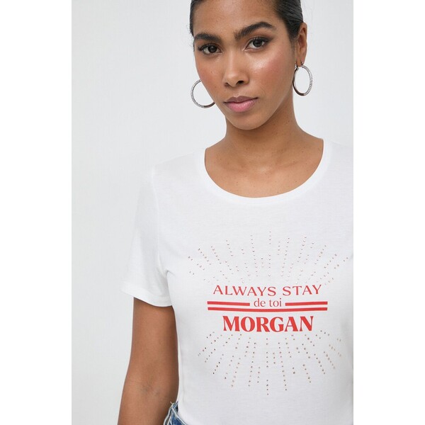 Morgan t-shirt DANAE.OFF.WHITE