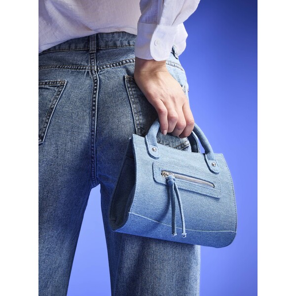 Terranova Jeansowa torba z paskiem na ramię Niebieski denimowy SAC0013471001S030