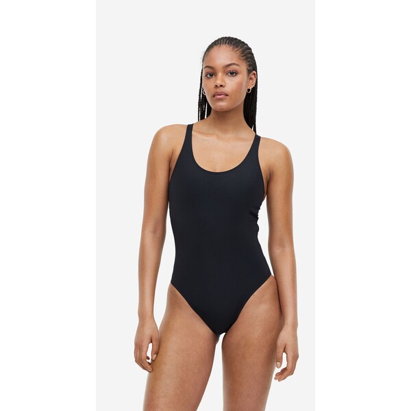 H&M Sportowy kostium kąpielowy - 1139237002 Czarny