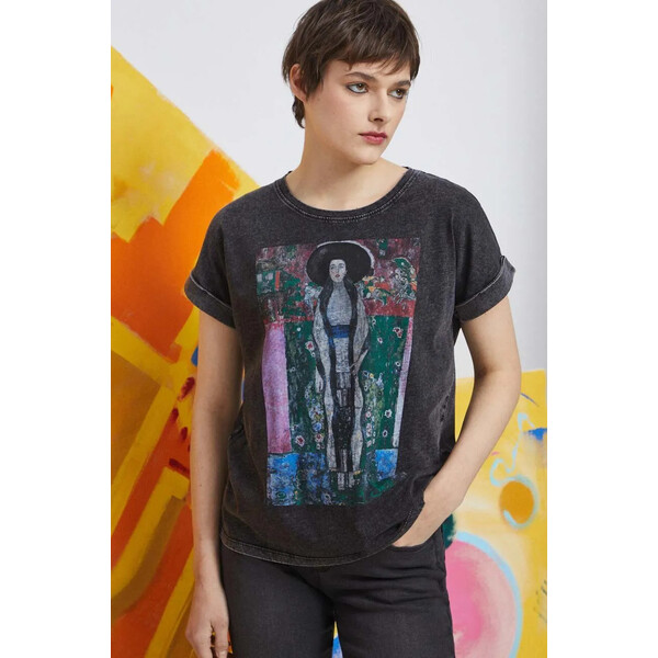 Medicine T-shirt bawełniany damski Eviva L'arte kolor czarny