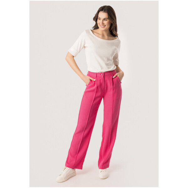 Quiosque Eleganckie różowe spodnie 3UC002501
