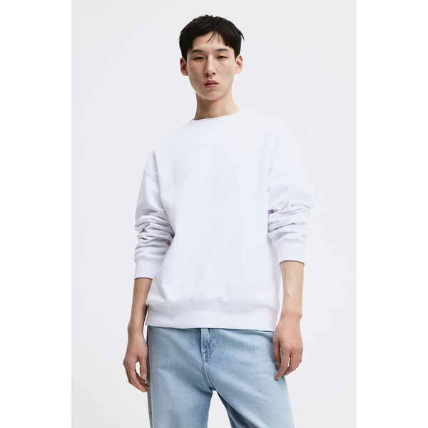 H&M Bluza Loose Fit - - ON 0970818035 Biały