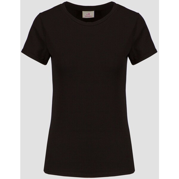 Czarny T-shirt damski Deha A00121-10009 A00121-10009