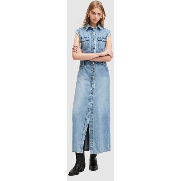 AllSaints sukienka jeansowa BLAIR DENIM DRESS W183DA