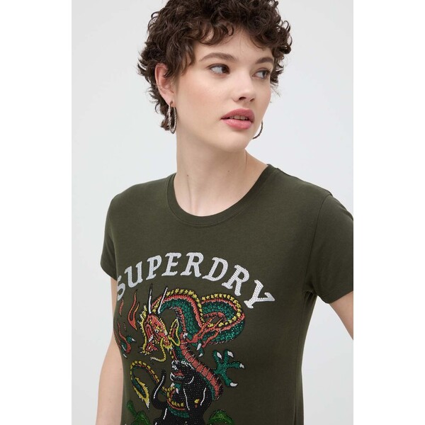 Superdry t-shirt bawełniany W1011332A.ZC3