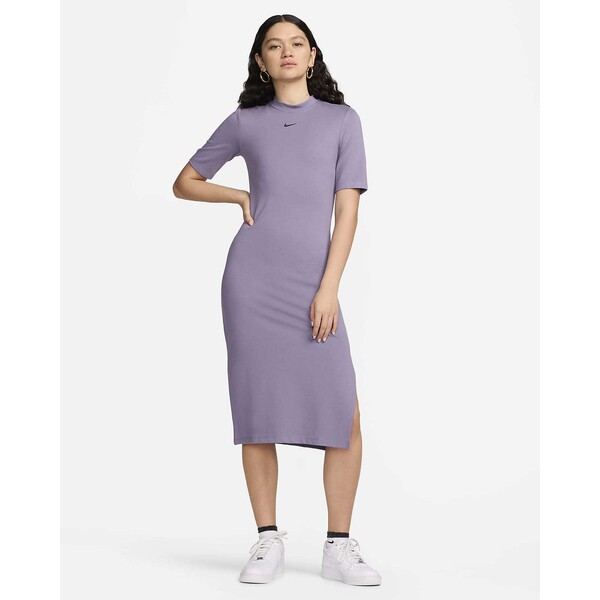 Damska przylegająca sukienka midi Nike Sportswear Essential DV7878-509
