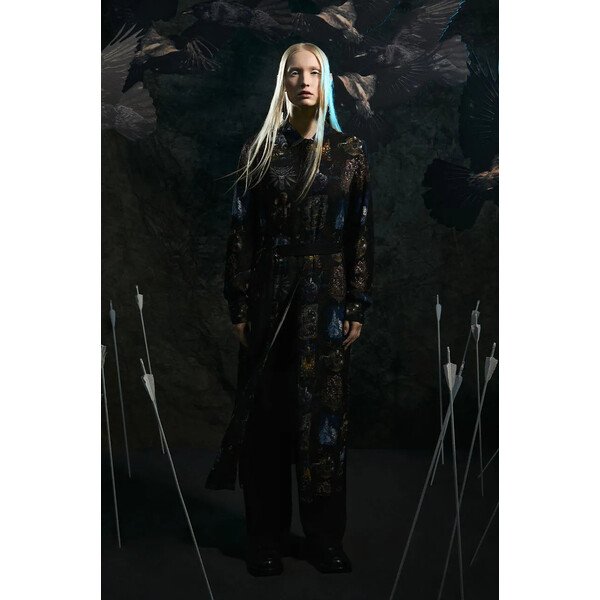Sukienka midi z kolekcji The Witcher x Medicine kolor czarny