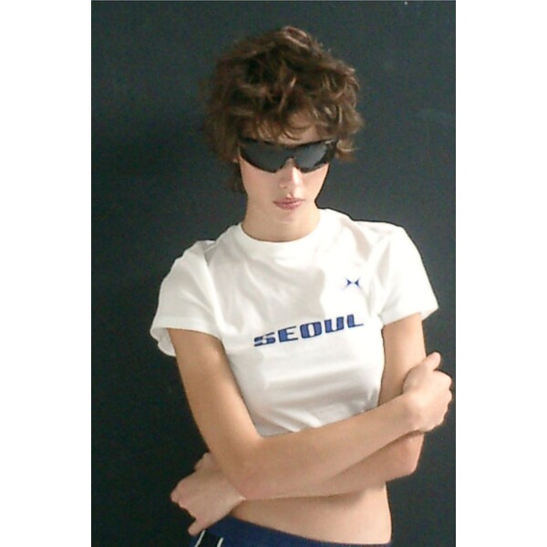 H&M T-shirt z nadrukiem - Okrągły dekolt - Krótki rekaw - 1198432002 Biały/Seoul