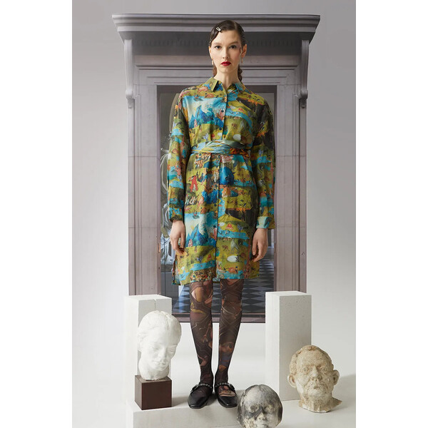 Medicine Sukienka midi z kolekcji Eviva L'arte kolor multicolor