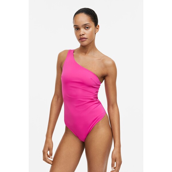 H&M Modelujący kostium kąpielowy - 1055234001 Wiśniowy