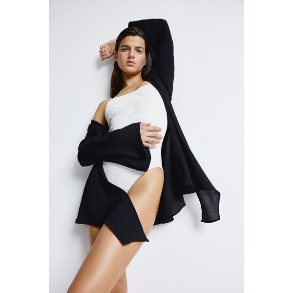 H&M Sukienka plażowa z wiązaniem - 1201146003 Czarny