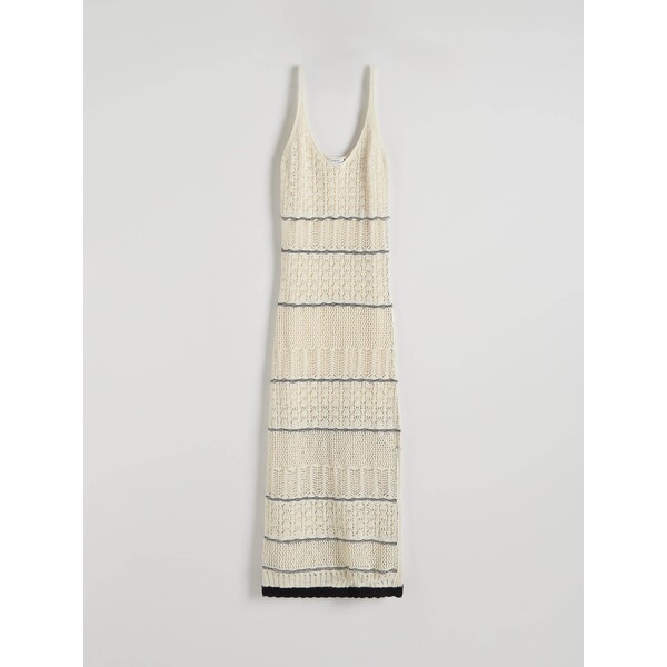 Reserved Dzianinowa sukienka maxi na ramiączkach 365BX-02X