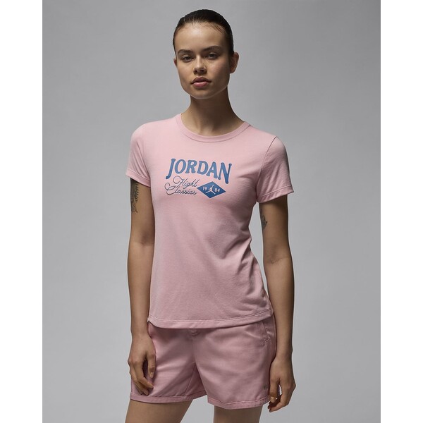Nike T-shirt damski o dopasowanym kroju z nadrukiem Jordan FN5723-607