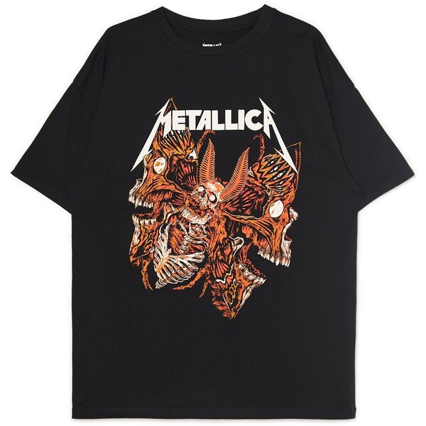 Cropp T-shirt oversize z printem Metallica 0694Z-99X