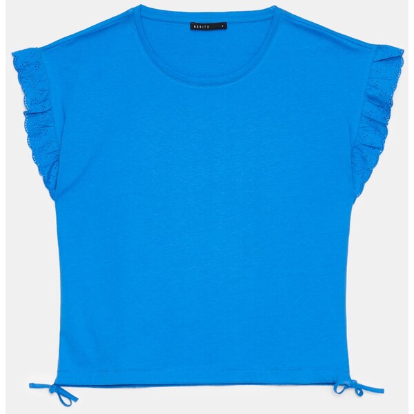 Mohito Bawełniany niebieski t-shirt 450AI-55X