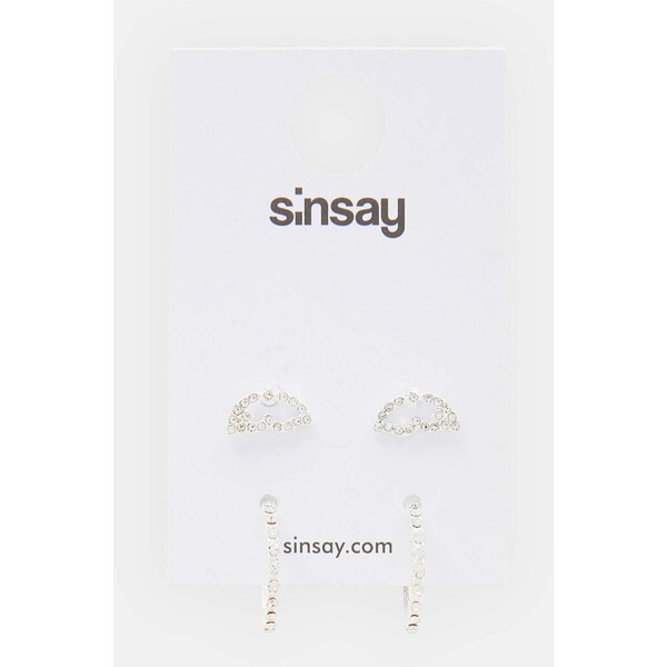 Sinsay Kolczyki 2 pack 083BC-SLV