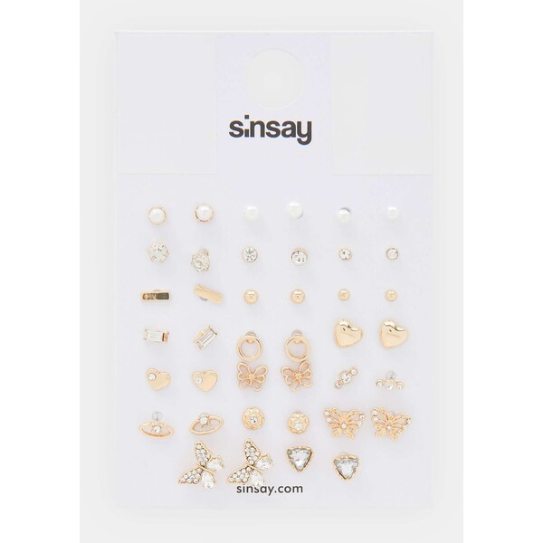 Sinsay Kolczyki 20 pack 090BC-GLD