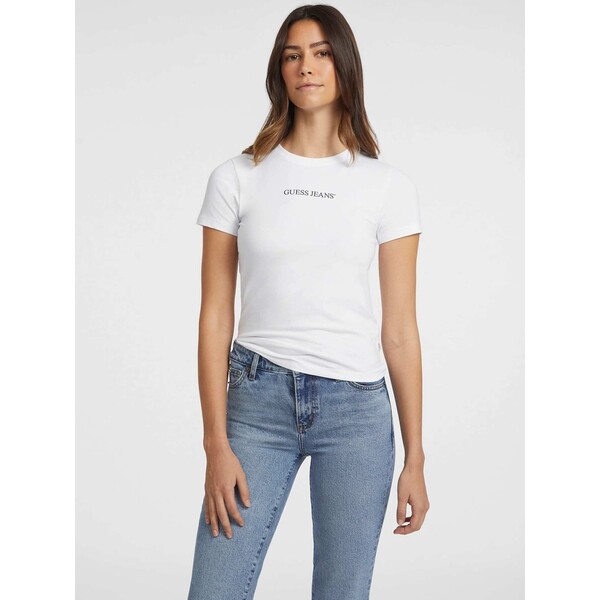 GUESS JEANS T-shirt z Logo fason Slim W4YI01J1314-G011