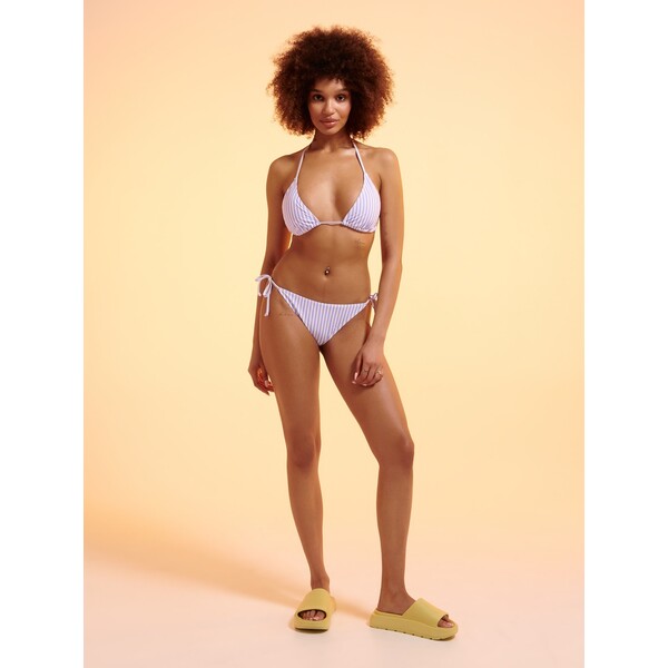 Cropp Bikini w fioletowo-białe paski 2472Z-54X