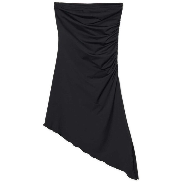Cropp Czarna sukienka z ozdobnym marszczeniem 9238Y-99X