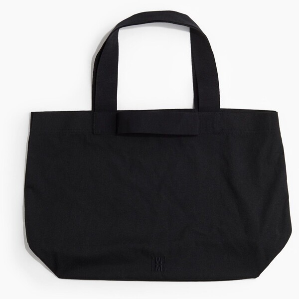 H&M Płócienna torba shopper - 1211995005 Czarny