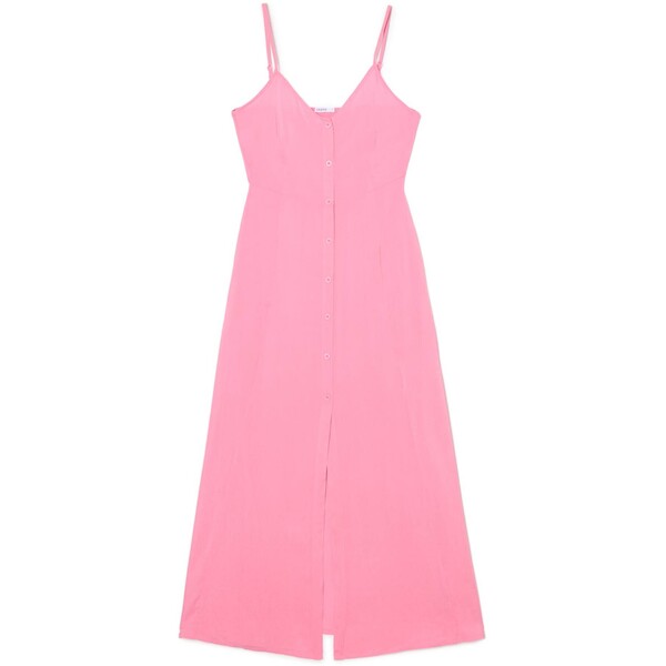 Cropp Różowa sukienka midi na guziki 0302Z-03X