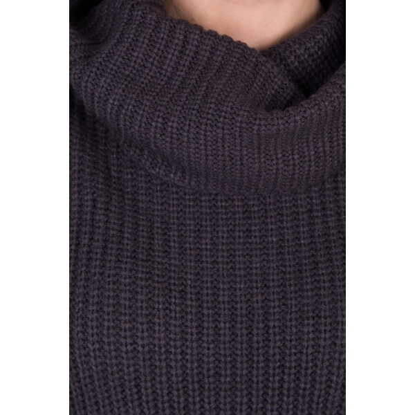 Quiosque Ciepły grafitowy sweter z golfem 6CL834200