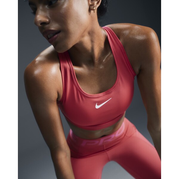 Damski stanik sportowy z wkładkami Nike Swoosh Medium Support DX6821-629