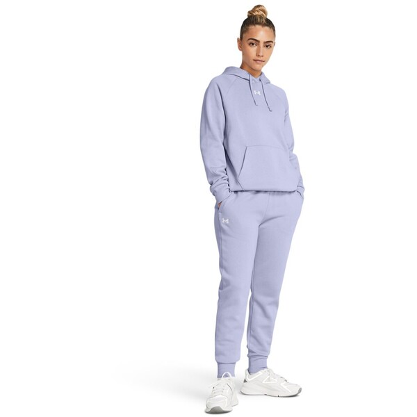 UNDER ARMOUR Damskie spodnie dresowe Under Armour UA Rival Fleece Jogger - fioletowe