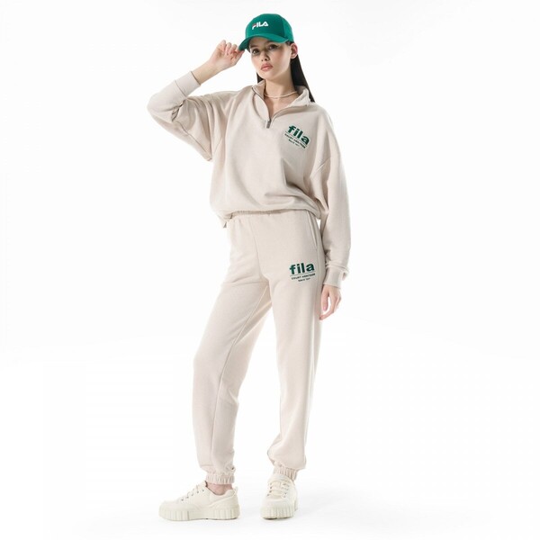 FILA Damskie spodnie dresowe Fila Lima pants - beżowe