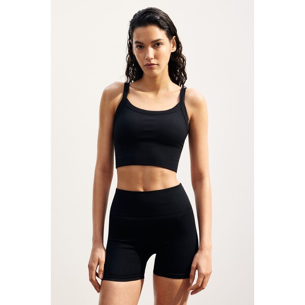 H&M Biustonosz sportowy DryMove™ Light Support - 1225377003 Czarny