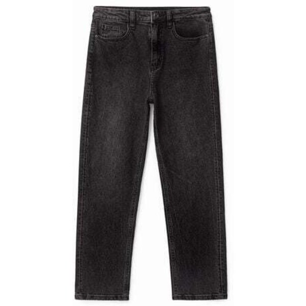 Desigual Spodnie dżinsowe z prostymi nogawkami o długości do kostki 21WWDD055162