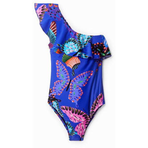 Desigual Asymetryczny kostium kąpielowy w motyle 22SWMK145036