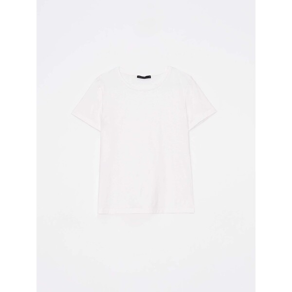Mohito Biały t-shirt z bawełny 8872W-00X