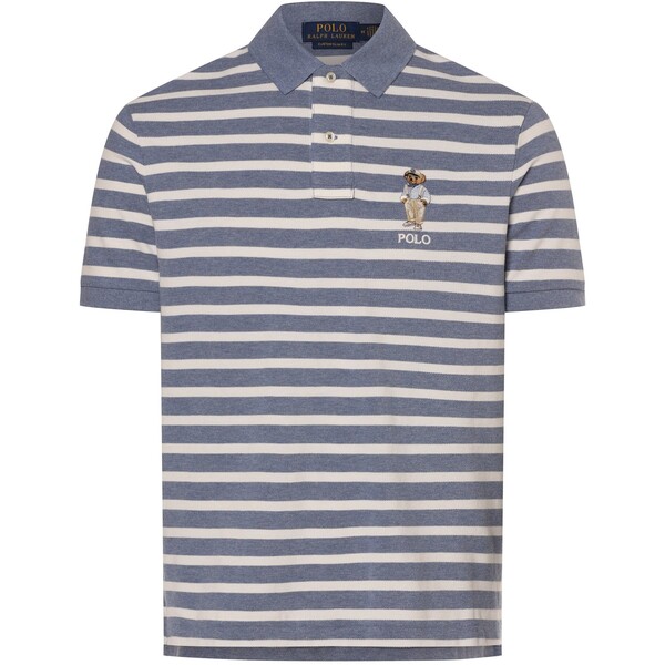 Polo Ralph Lauren Męska koszulka polo - Custom Slim Fit 709824-0001