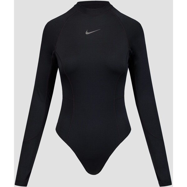 Czarny strój kąpielowy z długim rękawem Nike Swim Nike Hydralock Fusion nesse163-1 nesse163-1